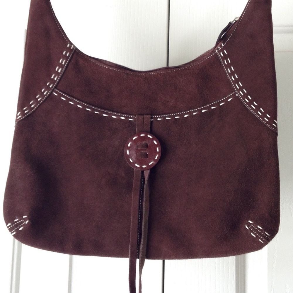 Vintage Suede Boho Hobo
